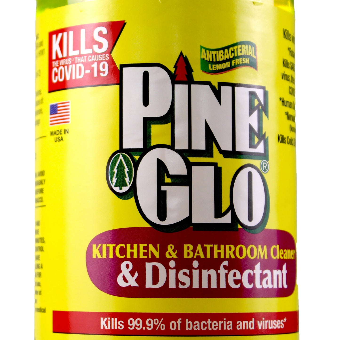 (2 pack) Pine Glo Kitchen & Bath Household Cleaner, Lemon, 40 oz