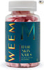 WEEM Hair Skin & Nails Gummies, Vegan Biotin, Extra Strength (1 Pack)