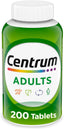 Centrum Adult Multivitamin/Multimineral Supplement with Antioxidants, Zinc, Vitamin D3 and B Vitamins, Gluten Free, Non-GMO Ingredients - 200 Count