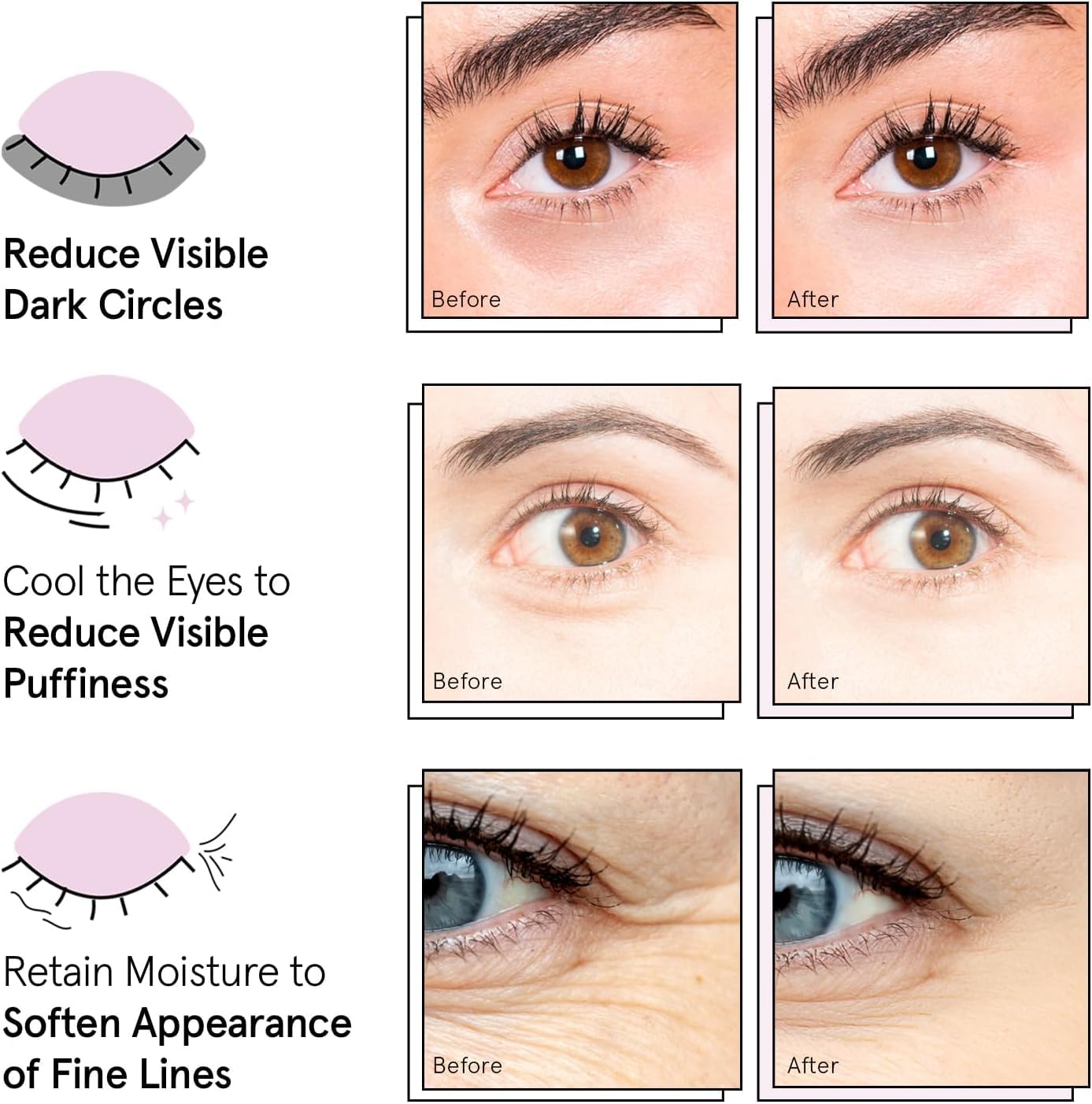 grace & stella Gold Under Eye Patches (24 Pairs) - Vegan Eye Mask for Puffy Eyes & Dark Circles