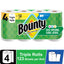 Bounty Paper Towels Select-A-Size White, 4 Triple Rolls, 123 Sheets per Roll