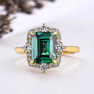 Buy lvzuan Colored Gems Zircon Ring Wedding Anniversary