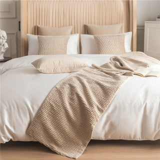 Buy beige Cotton And Linen Household Bed Flag Bed Towel