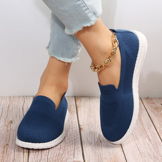 Buy blue Women&#39;s Mesh Breathable Slip On Lazy Shoes