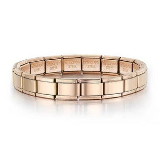 Buy rose-gold Titanium Steel Vacuum Real Gold IP Plating Watch Band Chain