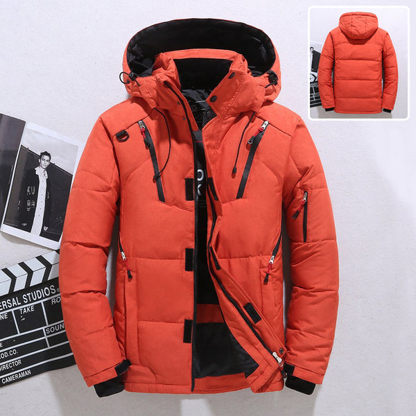 Outdoor Windproof Hooded Jacket Leisure Sports Coat With Pockets