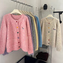 Embroidered Knitted Cardigan Sweater For Women