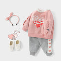 Children's Baby Girl Net Red Autumn Suit