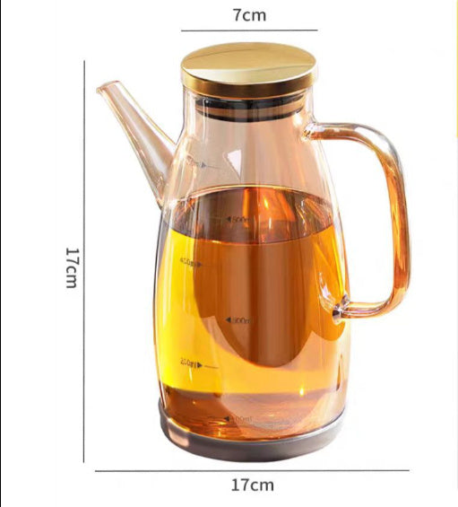 Home Kitchen Oiler Borosilicate Glass Condiment Bottle