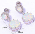 New Pearl Turquoise Opal Silver Plated Fashion Popular Earrings