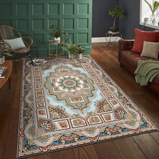 Buy persian2 Vintage Persian Bohemian Living Room Rug Floor Mat