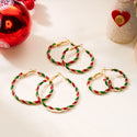 Christmas Colorful Spiral Geometric Earrings