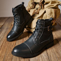 Men's Retro Lace Up High-top Martin Boots