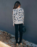 Women's Sweater Leopard Print Knitwear Base Clothing Sweater