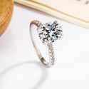 Moissanite Ring Oval Egg-shaped Big Diamond