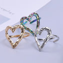 Stainless Steel Heart-shaped Open Ring