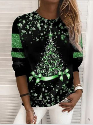 Buy lypyl6 Snowflake Women&#39;s Sweater Printed Pullover