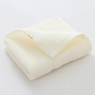 Buy beige Cotton Thickened Gift Embroidered Towel