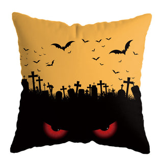 Buy a23 Linen Skull Halloween Pillow Cover