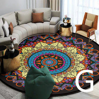 Ethnic Style Carpet Homestay Retro Mandala Mat