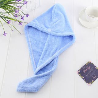 Buy blue Magic Microfiber Hair Fast Drying Dryer Towel