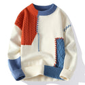 Men's Colorblock Pullover Knitted Winter Sweater
