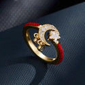 Female Star Moon Opening Ring Design Fashion