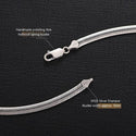Flat Snake Chain Necklace For Men And Women