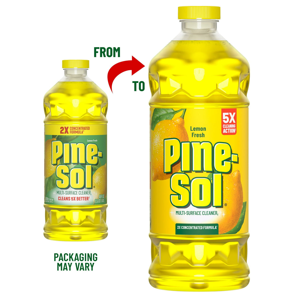 Pine-Sol Multi-Surface Floor Cleaner, Lemon Fresh, 60 Fluid Ounces