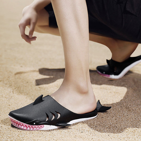 Shark Slippers Beach Shoes Home Flat Slippers for Women & Men