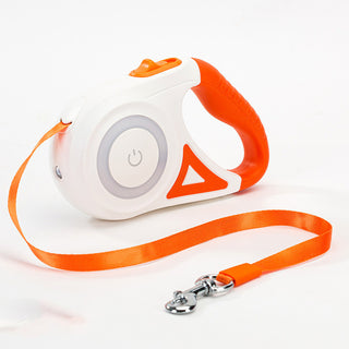 Buy orange-5m Dog Leash Retractable Leash And Dog Collar Spotlight Automatic Pet Dog Cat Traction Rope For Small Medium Dogs Pet Product