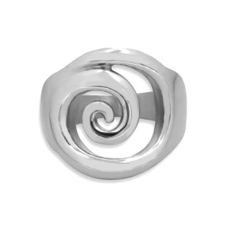 Buy silver European And American Stainless Steel Thread Spinning Ring Does Not Fade Simple Hand Jewelry