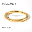 Simple Fashion Ancient Style Simple Bracelet 18K Gold-plated Non-fading Hollow Bracelet