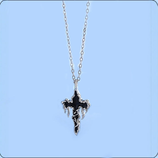 Lava Cross Pendant Cold Women's Necklace