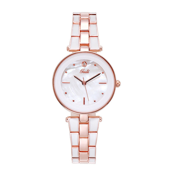 Ladies Watch Korean Style Trendy Student White Quartz