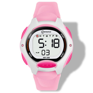 Buy pink-waterproof Electronic Watch Girls&#39; Sports Waterproof Luminous Alarm Clock Exam