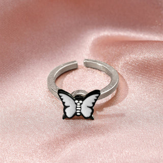 Buy white-butterfly Fashion Sweet Butterfly Love Spinning Ring