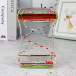 Buy green-red Creative Cruise Fluid Liquid Hourglass Quicksand Timer 2024 Ins Living Room Office Ornaments Desk Table Decorations Home Decor