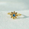 Flower Ring Female Fashion Inlaid Zircon