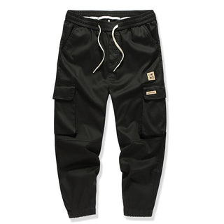 Buy black Men&#39;s Fashionable Casual Multi Bag Pants