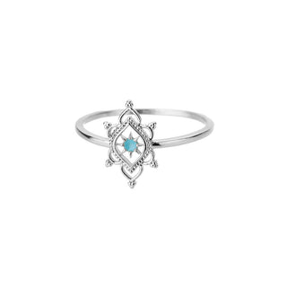 Buy jz2773s1 Hexagonal Snowflake Ring Hollow Ring Graceful Personality