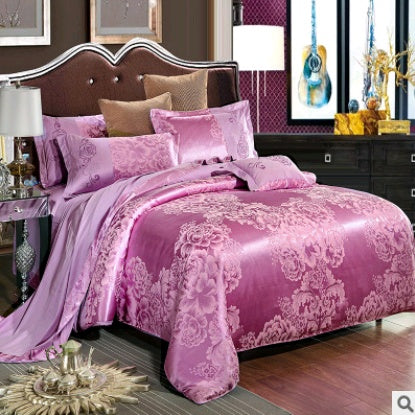 Luxury European Bedding Satin Jacquard Modal Cotton Tencel Set