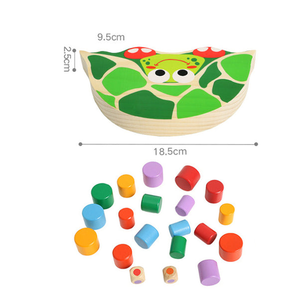 Wooden tortoise balance toy