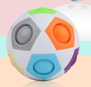 Buy hexagon High Elasticity And Fall Resistance Puzzle Rainbow Ball Toy