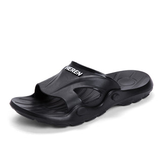 Buy black Indoor bathroom slippers for men