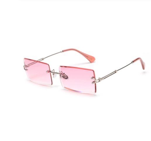 Rimless Rectangle Fashion Sunglasses