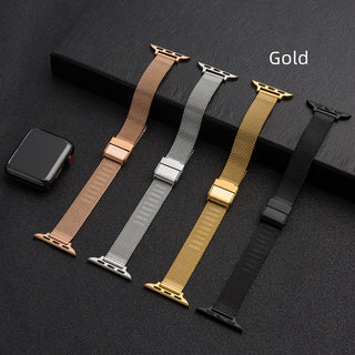 Buy gold Milan Mesh Belt Small Waist Watch Strap Accessories