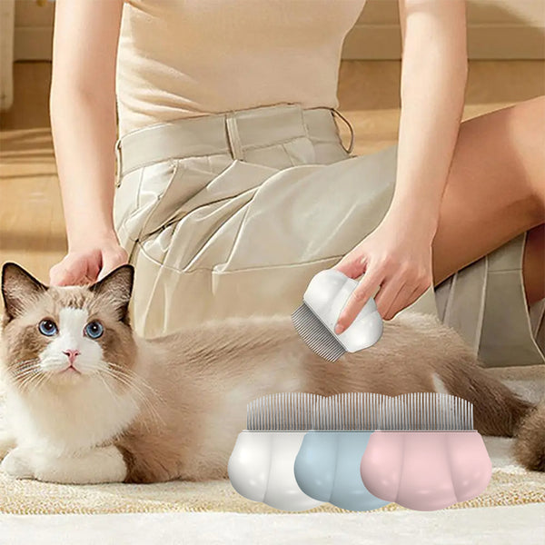 Pet Grooming Comb Comfortable Pet Small Lice Flea Combs Universal Shedding Brush Shell Comb Removes Tangles For Pets