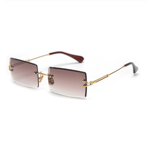 Rimless Rectangle Fashion Sunglasses