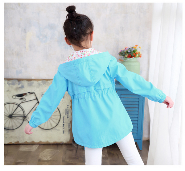 Girls autumn and winter windbreaker jacket